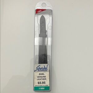 Speidel Express Genuine Leather Watch Band - Black